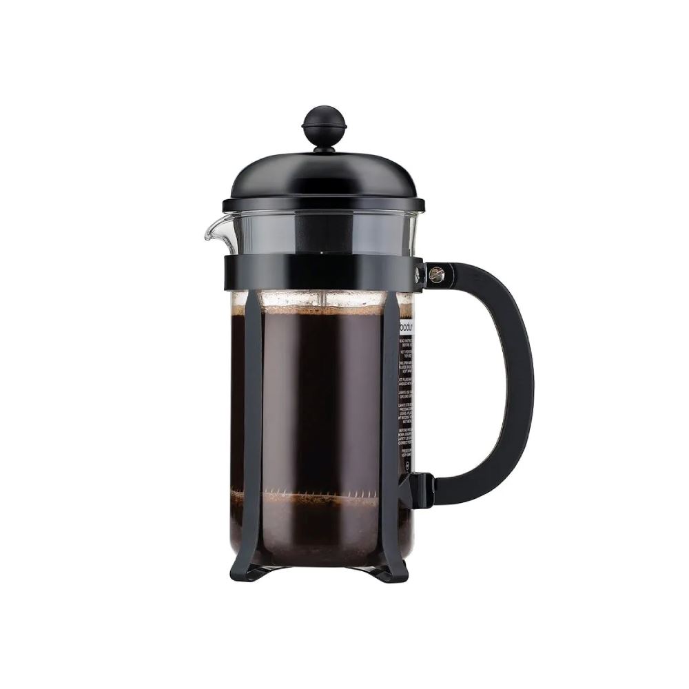 Cafetera Prensa Francesa Negra 8 Tazas Modelo Chambord